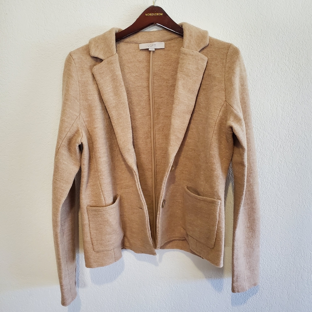 Ann Taylor Loft Wool Blazer Size Large